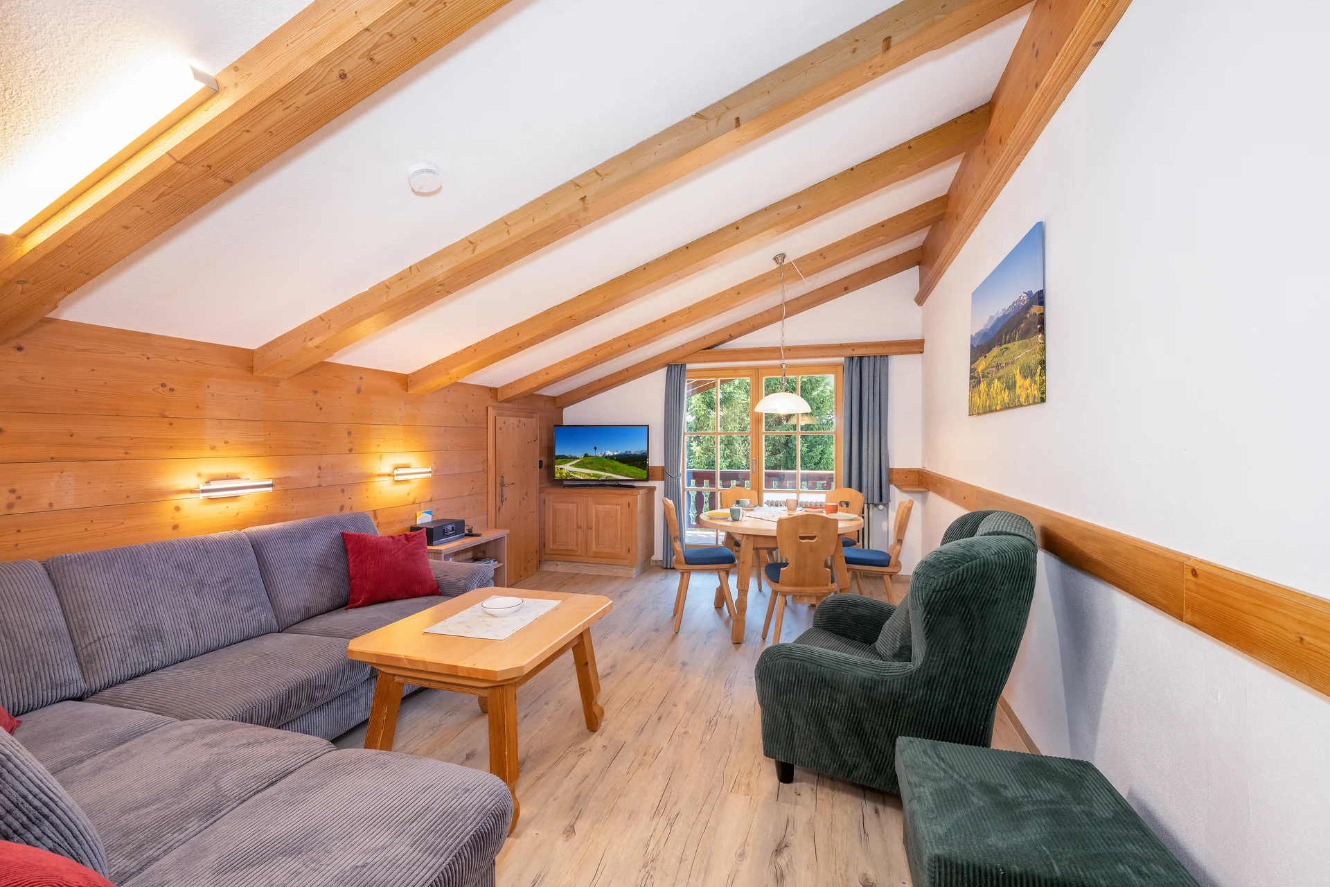 Ferienwohnung Südgiebel – Blick auf die Berglandschaft